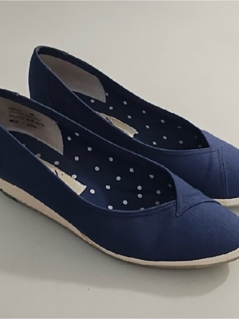 Naturalizer espadrilles shoes 8 blue canvas